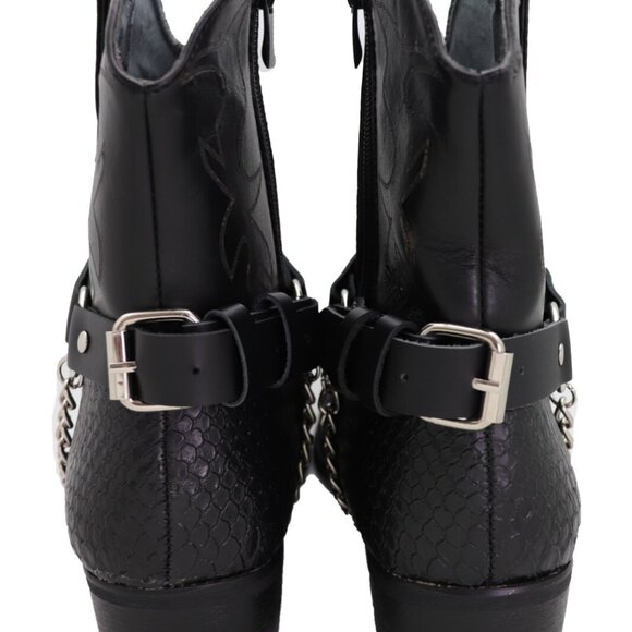 New Men’s Biker Boot Chains – American Eagle Charms Heavy Silver Chain Straps - Picture 7 of 17